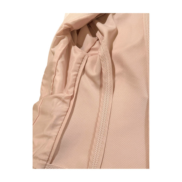 Amanda + Chelsea Light Pink Ruffle 3/4 Sleeve Textured Stretch Blazer Size 6 - Picture 10 of 11